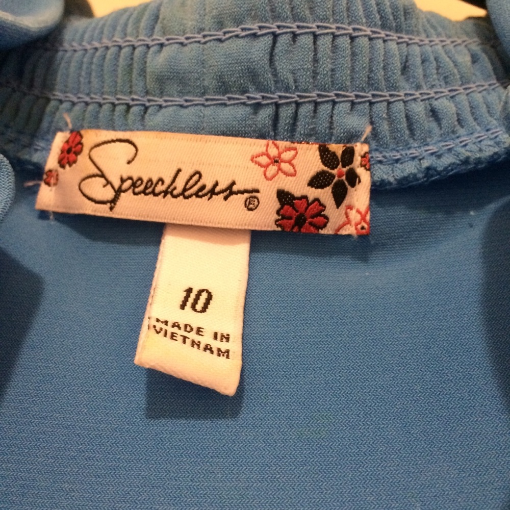 speechless girls size 10 floral and blue dress - Picture 5 of 6